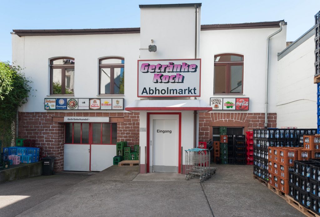 Der Abholmarkt von Getränke Koch in der Steubenstraße 10 in Pforzheim